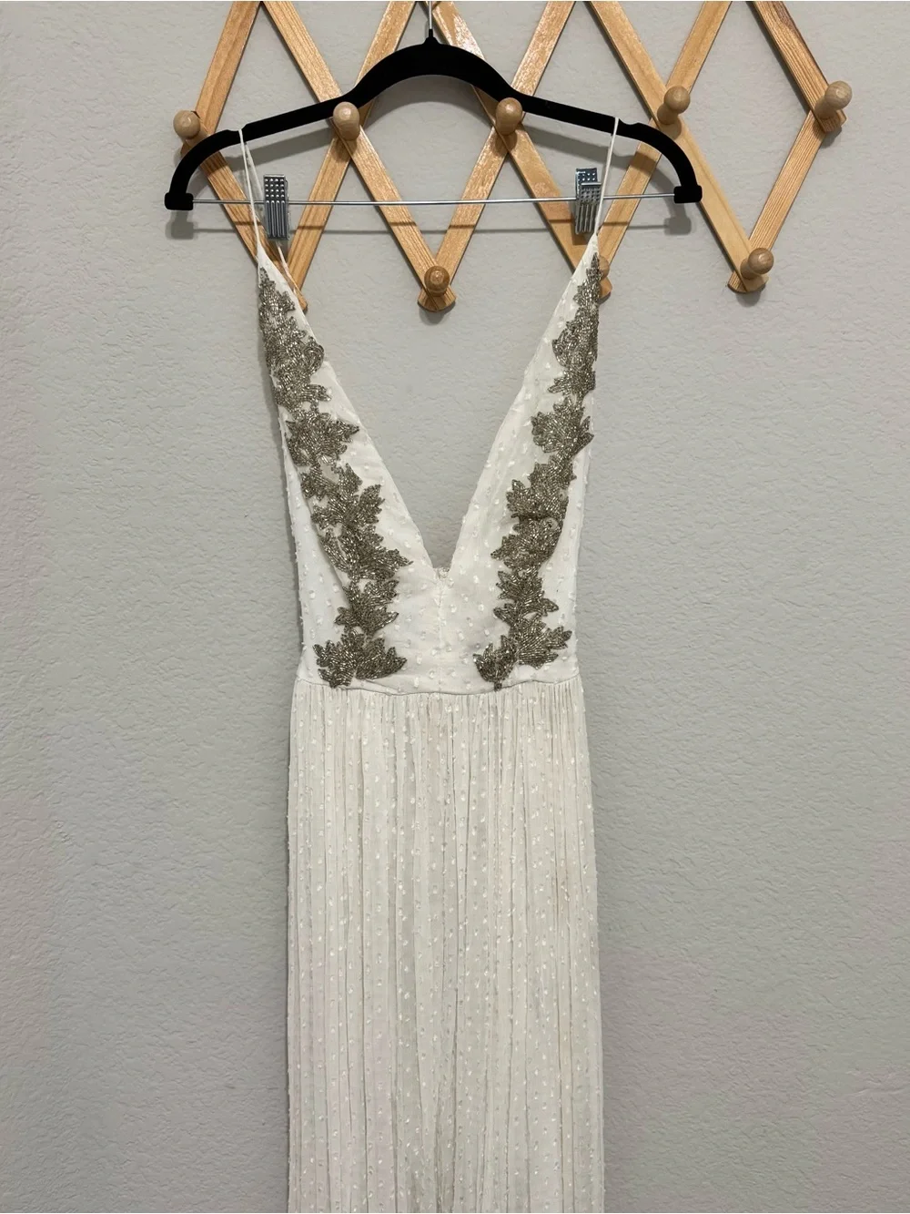 NWT! Free People So Embellished White Floral Maxi Dress Size 8